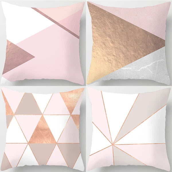 UK 4PCS SET POLYESTER CUSHION COVER PILLOW CASE HOME SOFA DECOR