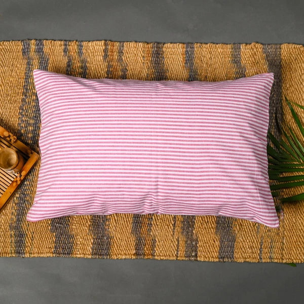 Cotton Pillow Case Cover Home Sofa Bad Decor Striped Throw Cushion Cover-18x28