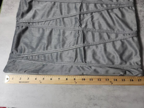 Gray Soft Cushion Throw Cover Pillow Case Chair Bed Sofa Couch Decoration Zip