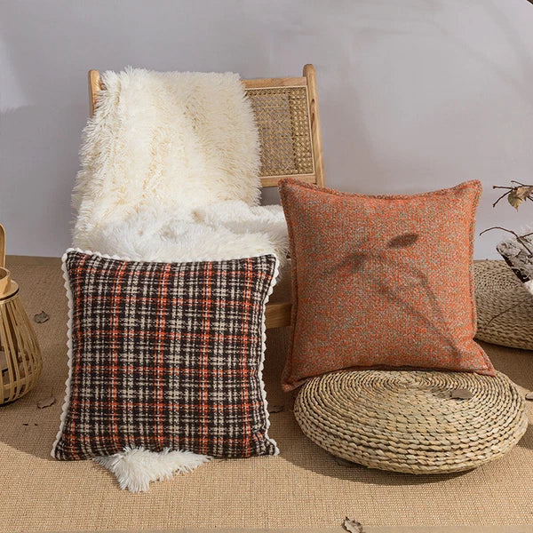 18 x 18 in Vintage Throw Pillow Covers Sofa Bed Cushion Covers Case Home Decor