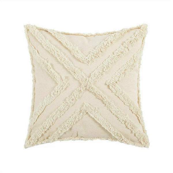 Boho Moroccan Throw Pillow Covers w/ Tassel Tufted Sofa Bed Cushion Cases Home