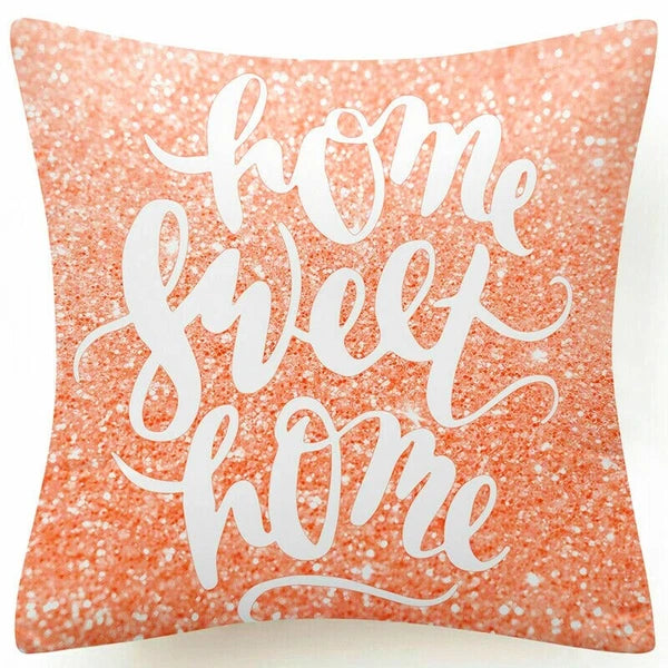 Pink Marble Throw PILLOW COVER Double Sided Sofa Decorative Cushion Cases 18x18"