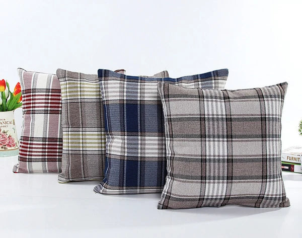 Classic Linen Cotton Cushion Cover Throw Pillow Case Sofa Home Decor Bed
