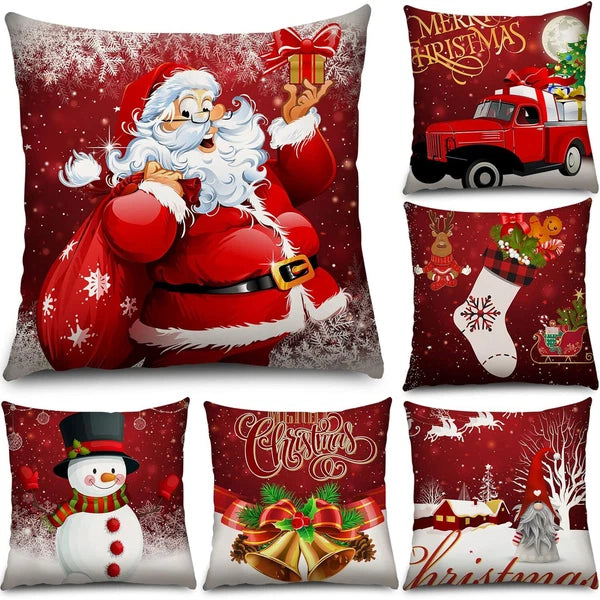 18"x18" Christmas Pillow Covers Cushion Covers Decoration Holiday Decor for Sofa