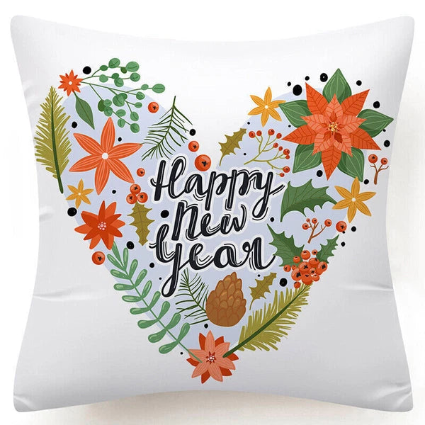 Throw PILLOW COVERS Christmas Decorative Xmas TWO-Sided Sofa Cushion Case 18x18"