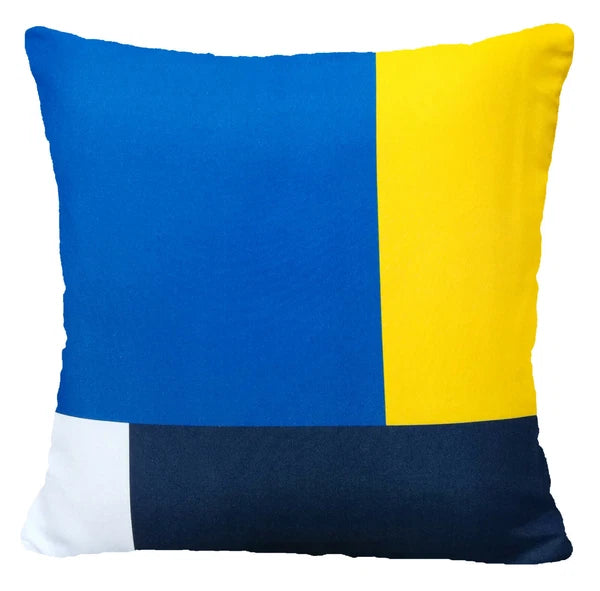 Yellow Throw PILLOW COVER 2-Sided Gray White Decorative Sofa Cushion Case 18x18"