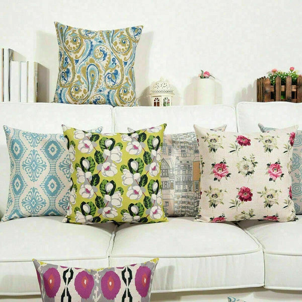 Decoration Cushion Countryside Cover Pillow Home Sofa Waist Case