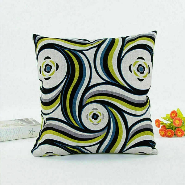 Decor Cushion Waist Cover Sofa Geometric Case Patterns Home Pillow
