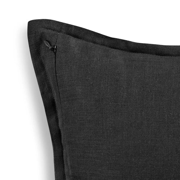 Solino Home Square Linen Pillow Cover for Cushion Couch, Sofa Bed, Santa Barbara