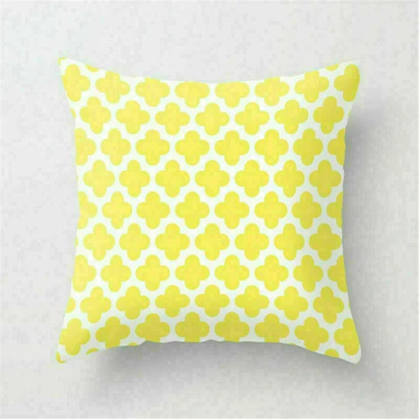 Yellow Pillow Case Sofa Car Cover Cushion Decor Waist Throw Home