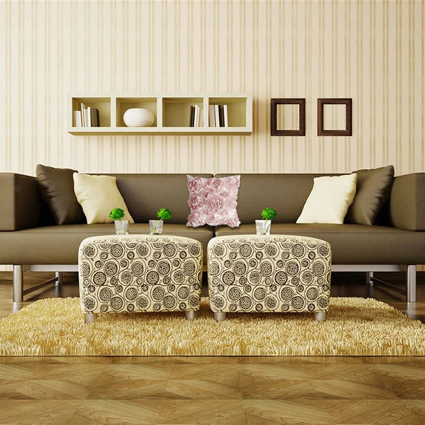 3D Flower Rose Pattern Linen Cushion Cover Pillowcase Sofa Decor Square 16.5”