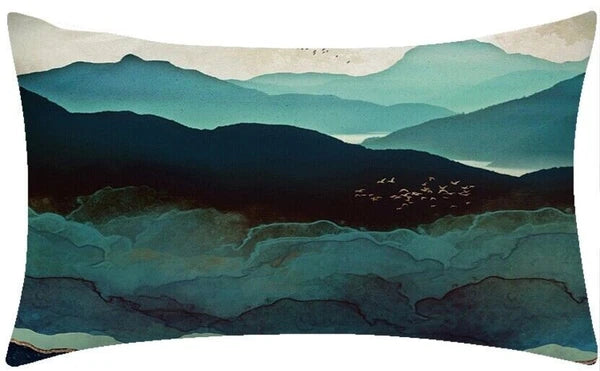 12x20" DIGITAL PRINT Cushion COVER 2-Sided Lumbar Sofa Decorative Pillow Case US