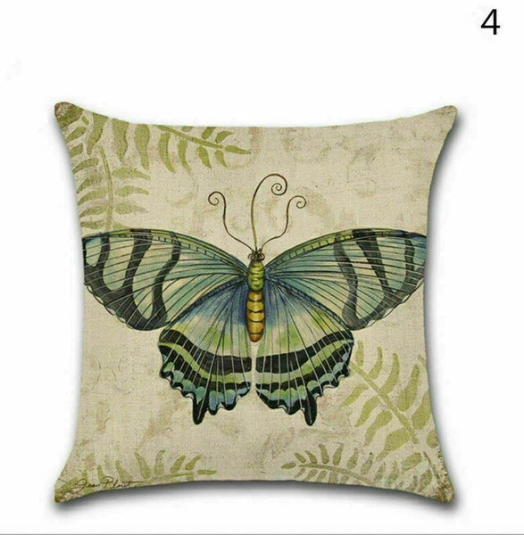 Decor Cushion Throw Cover Case Sofa Butterfly 18" Home Cute