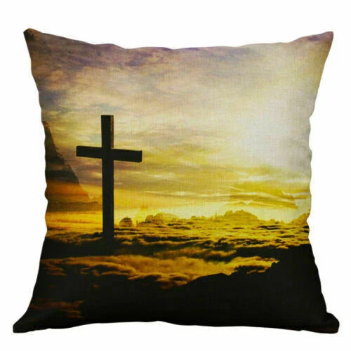 New Sofa Decor Throw Home Car Cover Cross 18" Case Pillow Cushion