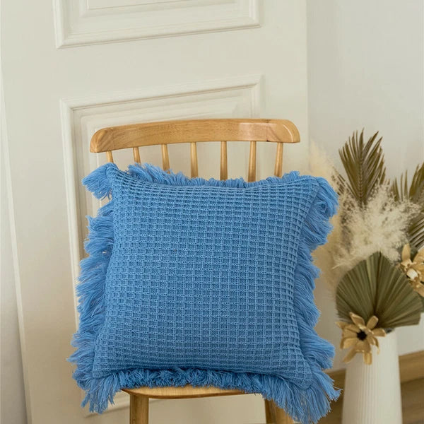 Square Knitted Pillowcase Sofa Bed Throw Waist Cushion Covers Chair Office Decor