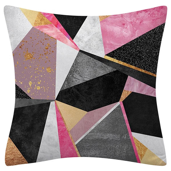 Pink Marble Throw PILLOW COVER Double Sided Sofa Decorative Cushion Cases 18x18"