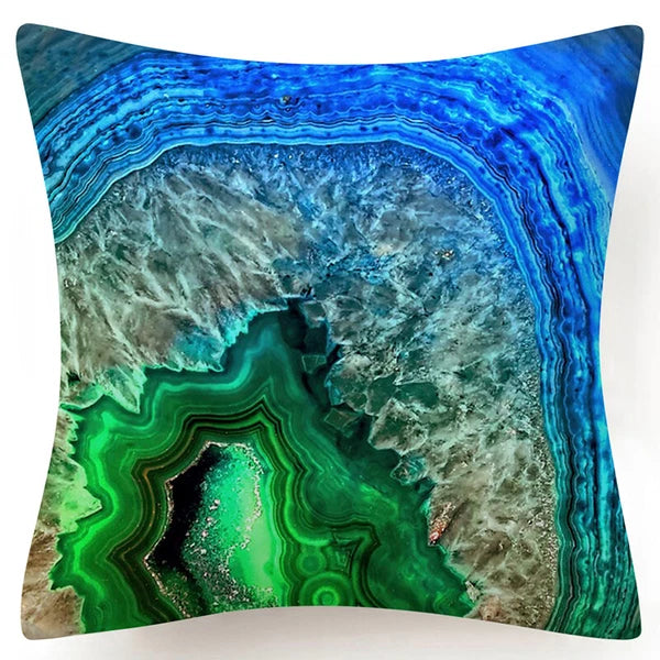 Marble Print Throw PILLOW COVER Decorative 2-Sided Sofa Bed Cushion Case 18x18"