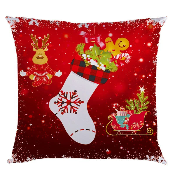 18"x18" Christmas Pillow Covers Cushion Covers Decoration Holiday Decor for Sofa