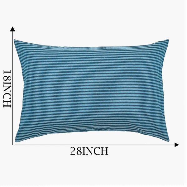 Cotton Cushion Covers Striped Throw Pillow Cover Case Sofa Bad Home Decor-18x28