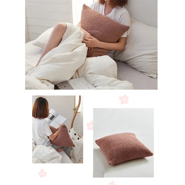 Sofa Bed Knitted Pillowcase Square Tassel Throw Waist Cushion Covers Chair Decor