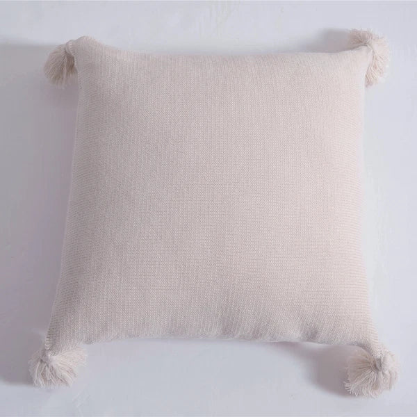 Sofa Bed Knitted Pillowcase Square Tassel Throw Waist Cushion Covers Chair Decor