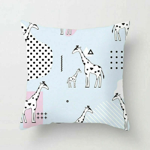 Animal Print Pillow Case Cover Polyester Sofa Waist Home Cover Cushion Decor 18"
