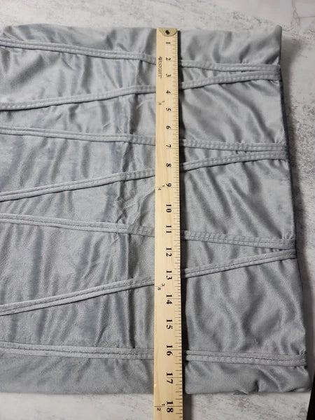 Gray Soft Cushion Throw Cover Pillow Case Chair Bed Sofa Couch Decoration Zip