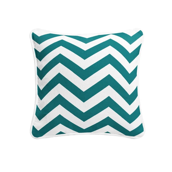 Chevron Cushion Covers 100% Cotton Zigzag Style Home Sofa Outdoor Décor 18x18''.