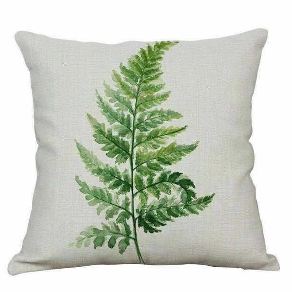 Home Pillow Decoration Sofa Case Waist Cushion Pattern Cover Leaf