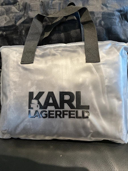 KARL LAGERFELD "Profile"  bed cushion cover  ~ in GREY -velour ~ or for sofa!