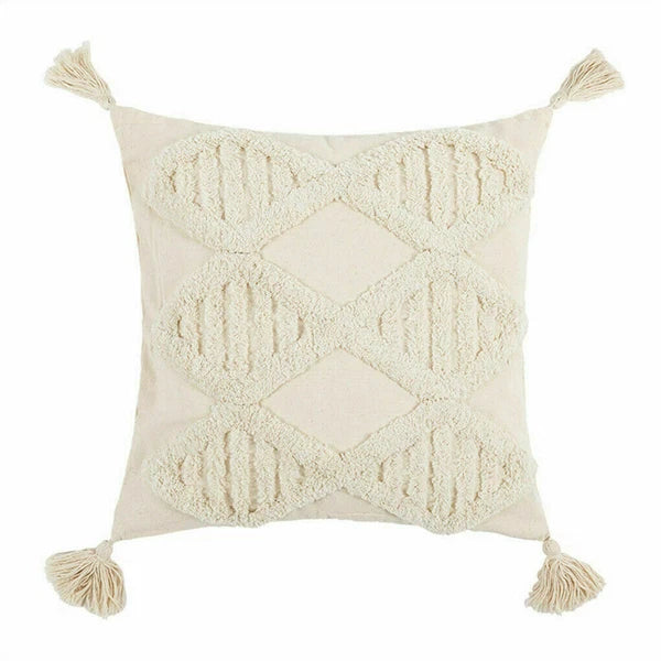 Boho Moroccan Throw Pillow Covers w/ Tassel Tufted Sofa Bed Cushion Cases Home