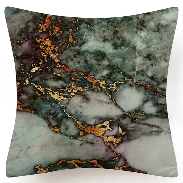 Marble Print Throw PILLOW COVER Decorative 2-Sided Sofa Bed Cushion Case 18x18"