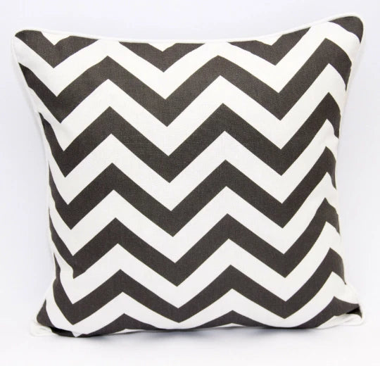 Chevron Cushion Covers 100% Cotton Zigzag Style Home Sofa Outdoor Décor 18x18''.