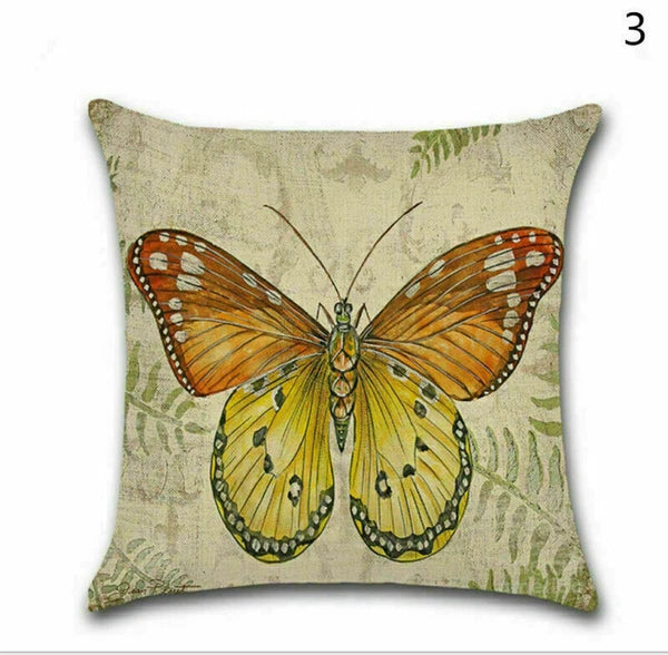 Decor Cushion Throw Cover Case Sofa Butterfly 18" Home Cute