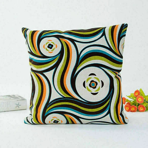 Decor Cushion Waist Cover Sofa Geometric Case Patterns Home Pillow
