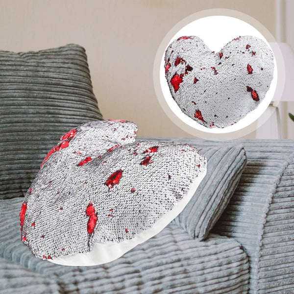 Heart-shaped Pillowcase Bed Decor Pillows Hearts Cover Sofa Covers