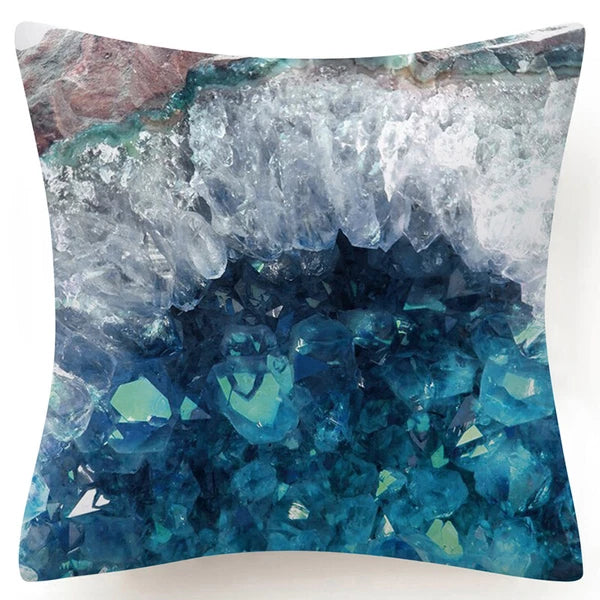 Marble Print Throw PILLOW COVER Decorative 2-Sided Sofa Bed Cushion Case 18x18"