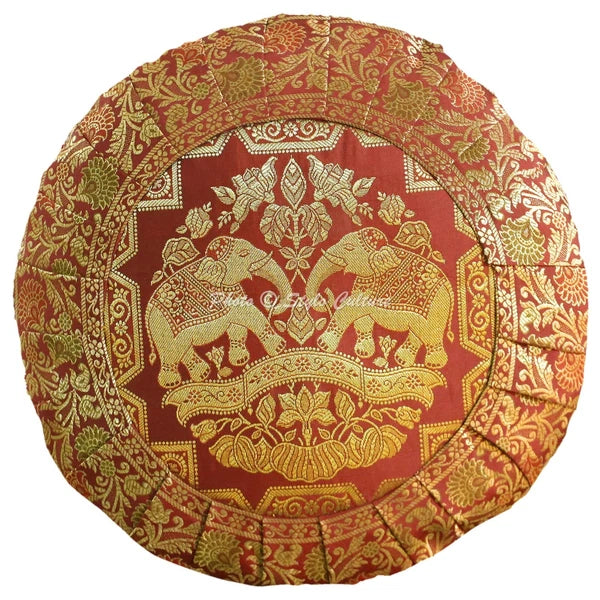 Brocade Jacquard Cushion Cover DecorativeElephant Pillow Cases For Home Decor