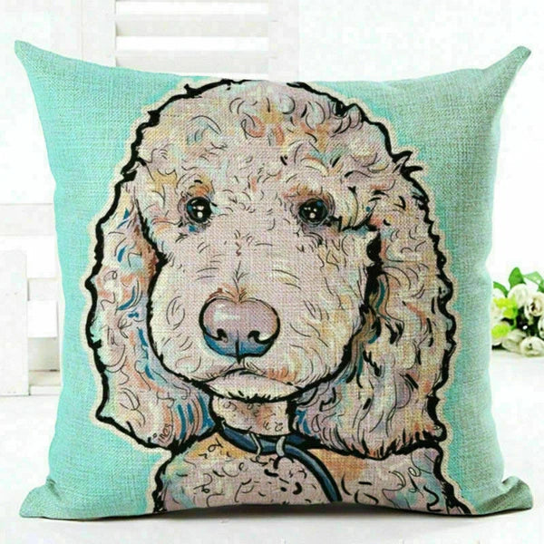Square Throw Cushion Home Pillow Lovely Dogs Sofa Cover Decor