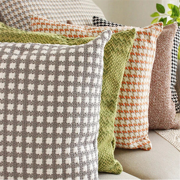 18"x18" Cotton Fabric Throw Pillow Covers Sofa Bed Cushion Cover Case Decorative