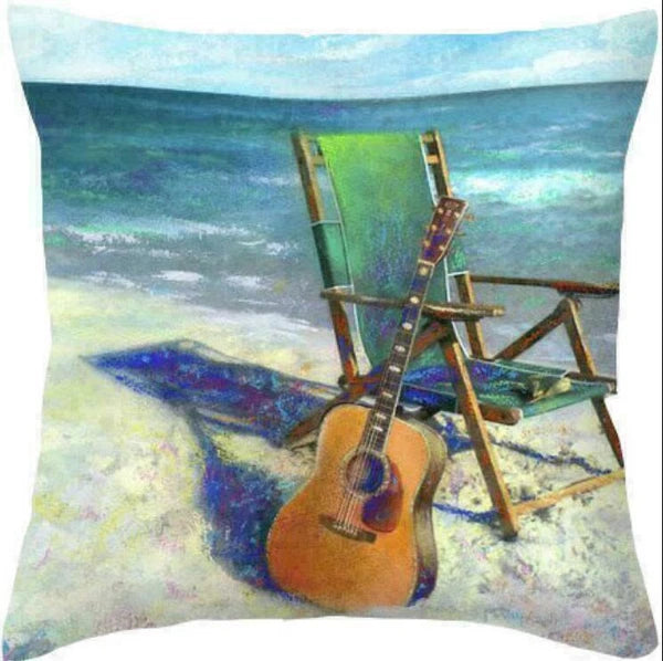 Decor Cushion Seaside Sofa Cover Cover Scenery Beautiful Pillow Pillow Home Case