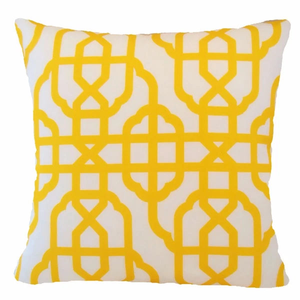 Yellow Throw PILLOW COVER Home Decor Sofa Bed Cushion Case Double-Sided 18x18"