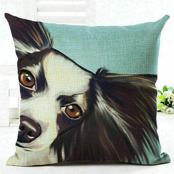 Square Throw Cushion Home Pillow Lovely Dogs Sofa Cover Decor