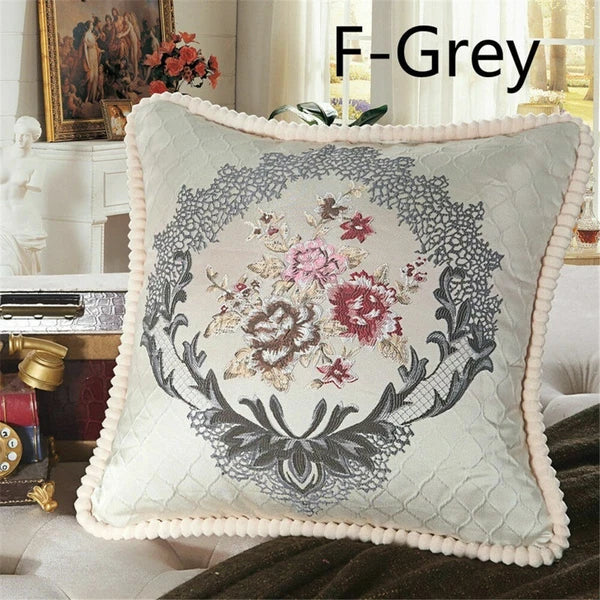 Luxury European Jacquard Throw Pillow Cover Sofa Bed Cushion Case Home Decor