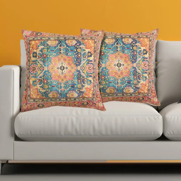 2 Pcs Pillow Case Cushion Cover Boho Style Living Room Covers Sofa Bed