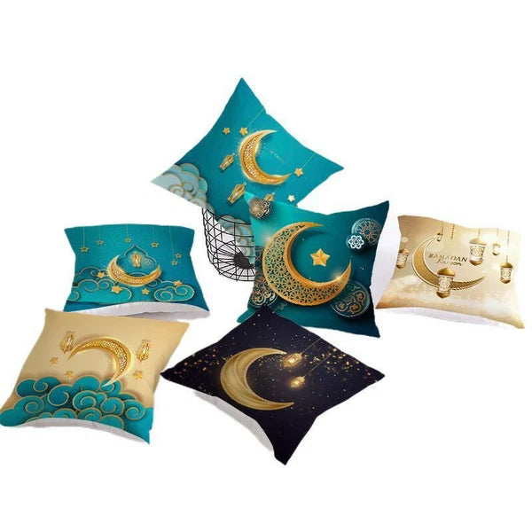2X Cushion Cover Pillow Case Sofa Ramadan Bedroom Home Decorative Pillowcase