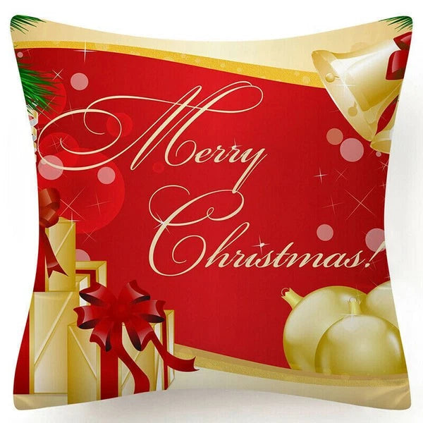 Throw PILLOW COVERS Christmas Decorative Xmas TWO-Sided Sofa Cushion Case 18x18"