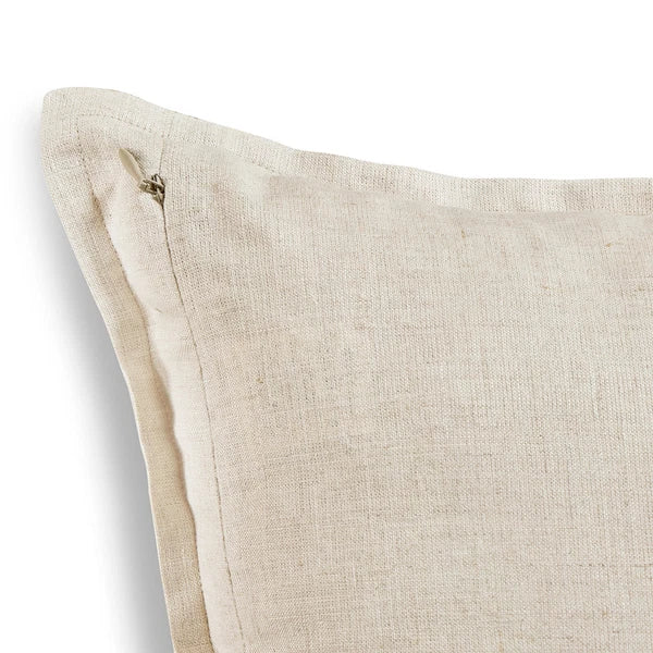 Solino Home Square Linen Pillow Cover for Cushion Couch, Sofa Bed, Santa Barbara