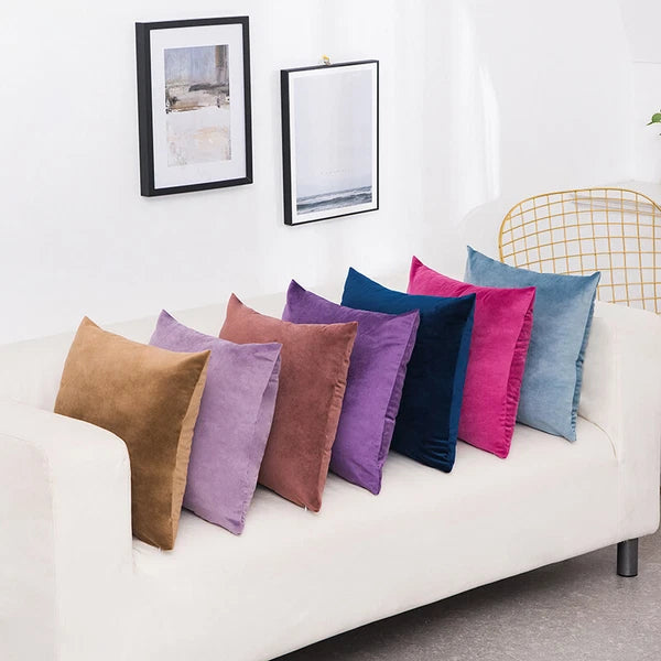 40*40cm Pillowcase Velvet Pillow Cover Soft Square Cushion Case Sofa Sleeper Hot