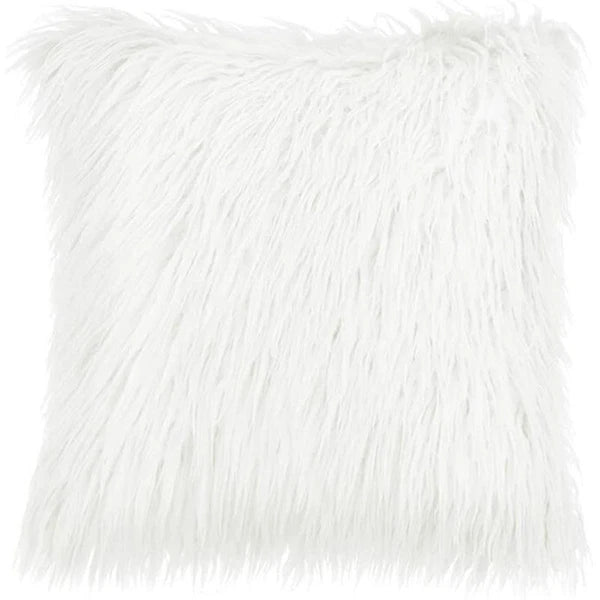 Fuzzy Throw Pillow Covers – 2-Pack Soft Bed Cushion Cases for Couch & Sofa